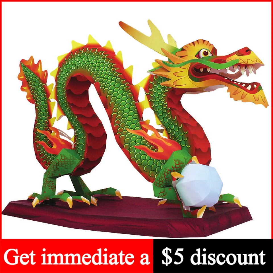 Dragon chinois Loong fait à la - Art Craft Cardboard avis et prix